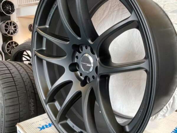 Felgensatz Work Wheels CR Kiwami MBL Matt Black 9,5x19"
