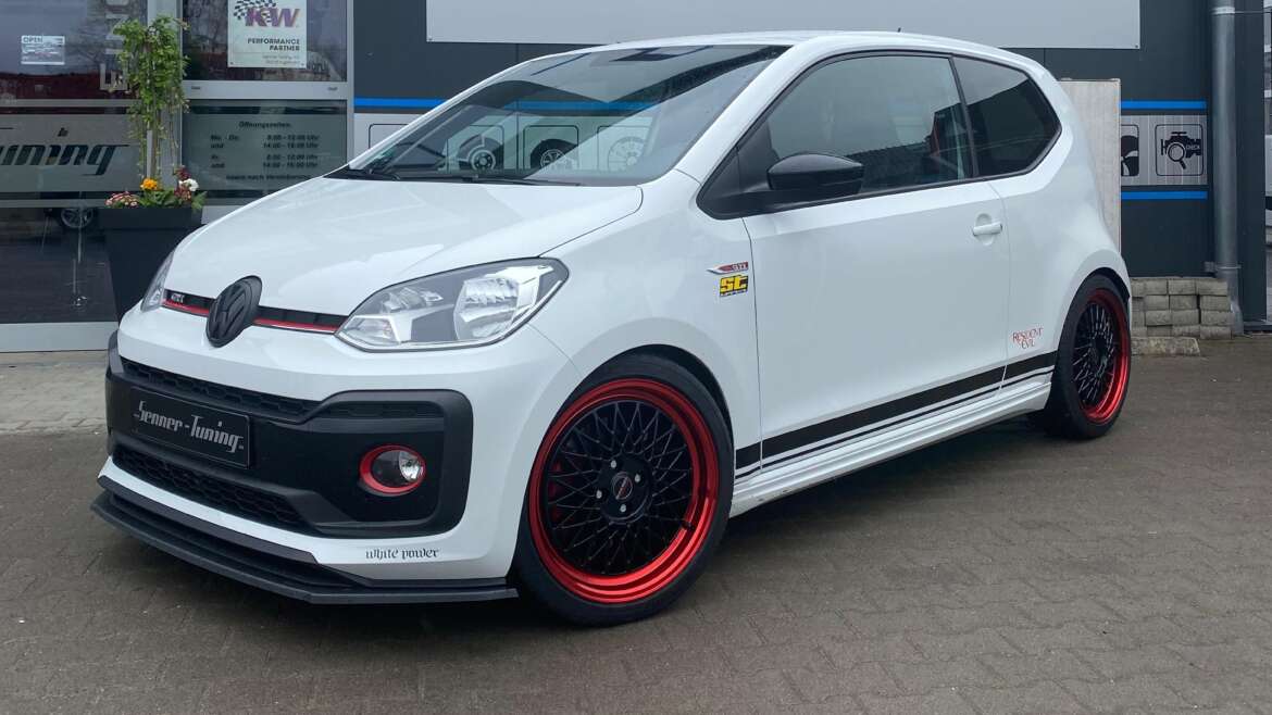 VW UP! GTI – APR – ST Gewinde – 17″ Borbet – Milltek